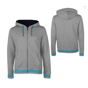 Sweat-shirt à capuche ample pour homme, respirant, écologique, en polyester/coton, motif uni, impression du logo sur le devant - Product Image 3