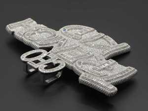 Pendentif CEO en Moissanite, Breloque Lettre Zirconium Sertie de Zircons, Plaqué Rhodium, Bijoux Hip Hop - Product Image 2