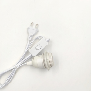 <span class=keywords><strong>Enchufe</strong></span> Redondo Europeo + Interruptor de Botón 303 + Portalámparas <span class=keywords><strong>E27</strong></span> de Media Rosca, Cable de Alimentación para Iluminación, Cable de Cobre Puro - Product Image 4