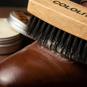 Black Wood Handle Long Handle Nylon Shoe Cleaning Brush for Leather and <b>Car</b> <b>Interior</b> Care - Product Image 3