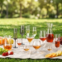 Verre à cocktail en acrylique transparent à long pied de haute qualité avec logo personnalisé, verres à vin rouge, gobelet à vin rouge pour restaurant