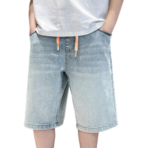 Pantalones Cortos de Mezclilla Vintage al por Mayor, Lavado Ácido, Verano, Casual, Tejido, Cintura Media, Transpirable, Logotipo Personalizado, OEM, Streetwear, Venta al por Mayor - Product Image 1