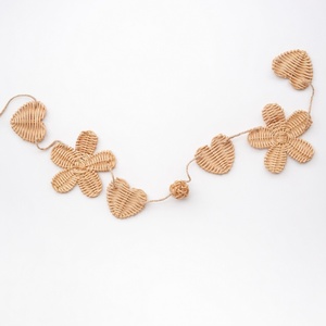 Handbraided rattan <b>christmas</b> garland nature inspired garlands holiday decoration accessories - Product Image 6