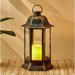 High Quality Modern Metal <b>Lanterns</b> with Glass Panel <b>Black</b> Antique Shade Eco-Friendly Durable for Home & Garden Decoration India - Product Image 1