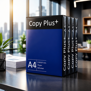 COPY PLUS <b>A4</b> 80g 70g Lightweight <b>White</b> Copy Paper Premium Office Copying Solution with 80g Weight - Product Image 1