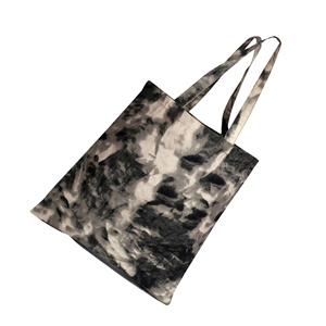 Eco-Friendly Tie Dye Cotton Shopping Tote <b>Bags</b> With Custom Logo Plain Pattern Fashionable Bulk Packaging Promotions Gifts - Product Image 3
