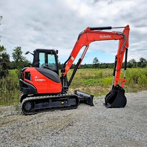 Mini-excavatrice sur chenilles Kubota KX080-5 d'occasion, moteur Kohler haute efficacité, pompe PLC, moteur puissant, excavatrice hydraulique - Product Image 1