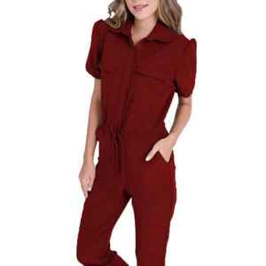 Conjunto de uniforme médico para mujer, ligero y fresco para verano, con paneles laterales perforados para máxima ventilación, ideal para hospital. - Product Image 2