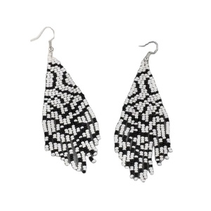 ต่างหูลูกปัดสไตล์วินเทจคุณภาพสูงทำด้วยมือหรูหราปรับแต่งได้หลากสีพร้อมไข่มุก - Product Image 2