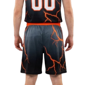 Conjunto de Uniforme de Baloncesto con Diseño Gráfico para Hombre, Jersey sin Mangas con Cuello Redondo y Pantalones Cortos Holgados a Juego con Nombre del Equipo y Número del Jugador - Product Image 6