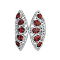 Bague en argent sterling 925 filigranée, faite à la main, multi-pierres, style vintage, pour femme, pierres naturelles, pour bijoux de mariage