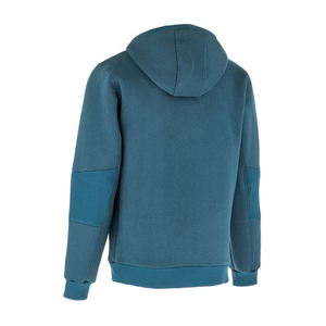 เสื้อฮู้ดผ้าฟลีซสีพื้นทรงปกติ สวมใส่สบายๆ สำหรับฤดูใบไม้ร่วง สีน้ำเงิน ผ้าฝ้ายถัก - Product Image 1