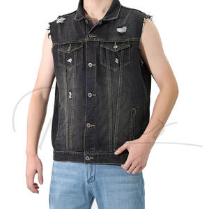 Veste en jean sans manches pour homme de haute qualité, style tendance, taille standard, fabriquée avec un bon matériau, veste en jean de la meilleure qualité pour homme - Product Image 1