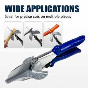 LEMATEC Cisaille à onglet réglable 45-120 degrés avec lame trempée et affûtée pour moulures en PVC – Outil manuel - Product Image 6