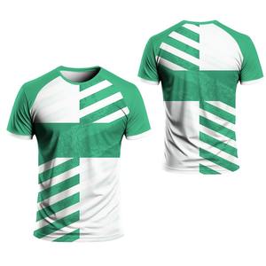 Camiseta Deportiva de Cuello Redondo de Secado Rápido con Estampado Digital, para Hombre y Mujer, Corte Regular, 100% Poliéster, Protección UV - Product Image 5