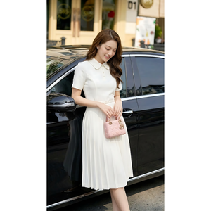 Vestido Blanco para Mujer al Por Mayor, Estilo Elegante para Oficina, OEM ODM, Vestido Casual Personalizable para Mujer - Product Image 6