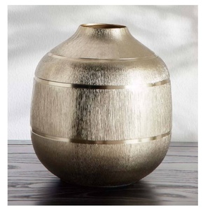 Silver Plated Brass <b>Vase</b> Modern <b>Table</b> <b>Vase</b> Decorative Flower <b>Vase</b> for Home Office Living Room Decor in Wholesale Price - Product Image 2