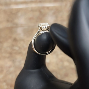 Bague de fiançailles et de mariage en diamant de laboratoire taille émeraude 1,25 carat en or jaune 14 carats, bijou de luxe certifié IGI, cadeau de fête - Product Image 6