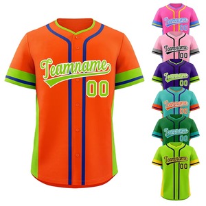 เสื้อเบสบอลดีไซน์สีสันสดใสสไตล์เมือง คุณภาพสูง แบบสั่งทำพิเศษ ระบายอากาศได้ดี มีตัวเลือกไซส์พลัสสำหรับผู้ใหญ่และเยาวชน - Product Image 6