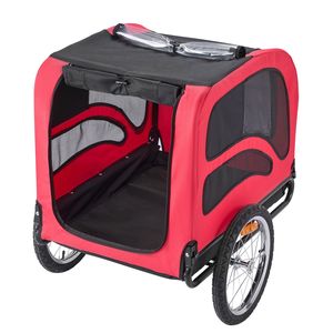 รถพ่วงจักรยานสำหรับสุนัข พับเก็บง่าย สำหรับสุนัขขนาดเล็กถึงใหญ่ น้ำหนักไม่เกิน 100 ปอนด์ โครงแบบปลดเร็ว - Product Image 6