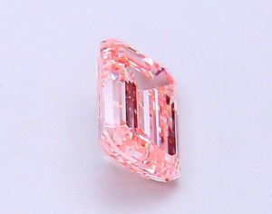 Diamant rose intense fantaisie de 0,98 carat, taille émeraude, cultivé en laboratoire CVD, clarté SI1, excellente taille, pierre précieuse non montée pour la création de bijoux - Product Image 4