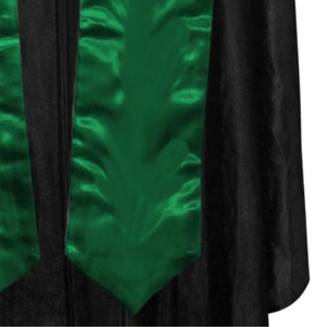 Estola de Graduación de Satén The Links con Nombre de Organización, Verde Kelly, Bordado Personalizado, Banda Académica, Prendas de Honor, Suministro al por Mayor - Product Image 4
