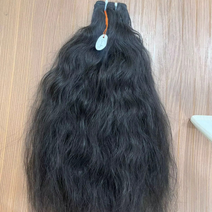 Extensiones de Cabello Remy Virgen Indio de Onda Regular de 12 Pulgadas para Coser a Máquina, Doble Trama, Puntas Completas, Decoloradas para Realzar el Cabello - Product Image 1