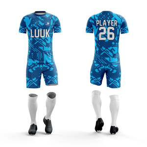 ชุดเสื้อฟุตบอลสไตล์ล่าสุด สีแดง ระบายอากาศได้ดี ผลิตจากโพลีเอสเตอร์ เหมาะสำหรับสโมสรกีฬาและการแข่งขัน - Product Image 4