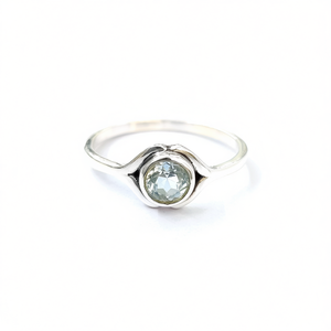 Blue Topaz <b>Crystal</b> <b>Ring</b> 2.0 Grams Weight - Product Image 2