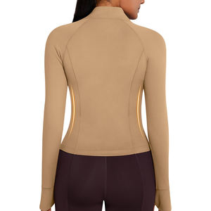 <b>Yoga</b> <b>Jacket</b> For Women High Stretch Fabric Activewear Top With Full Zipper Stand Collar <b>Yoga</b> <b>Jacket</b> Top For Running And Training - Product Image 6
