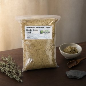 Wakakusa Japanischer Beifuß Moxa 250g Lose Nadeln Großpackung Moxibustionstherapie Premium-Kraut - Product Image 3
