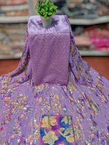 Formal New Collections Somalian Fransawi Dirac Chiffon <b>Fabric</b> WIth Gold Stone Work Anti-Static For Somalian Evening Party Wear - Product Image 5