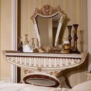 Oferta Especial: Cama Tapizada de Lujo Tradicional Emma para Hotel, en Madera de Caoba Blanca y Dorada, Ecológica, Tamaño Queen/King, Premium - Product Image 5