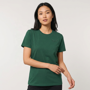 <b>Green</b> Men's Short Sleeve <b>T</b>-<b>Shirt</b> Embossed Logo O-Neck Regular Fit Casual Jersey 100% Cotton - Product Image 3