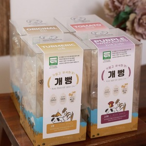 [EJ International] Snack pour chien Gaeppeong Vegan et Bio, à base de riz soufflé et de patate douce violette, en forme d'os croustillant - Product Image 3