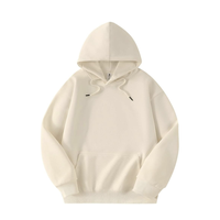 Sweat-shirt à capuche surdimensionné pour homme, jaune uni, décontracté, tricoté, 100% coton, vêtement d'automne, coupe classique, manches longues