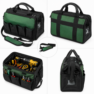 Heavy Duty Tool Bag with Shoulder Strap | Multi Pocket Professional Electrician & Mechanic Tool Storage Bag | Large Capacity - Product Image 1