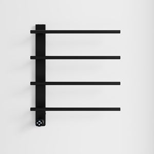 Moderno Portasciugamani in Ottone e Acciaio 20,5 X 24,2 X 3,2 Pollici con Funzione di Riscaldamento e Pieghevole per Bagno, Cucina, Camera da Letto e Soggiorno - Product Image 5