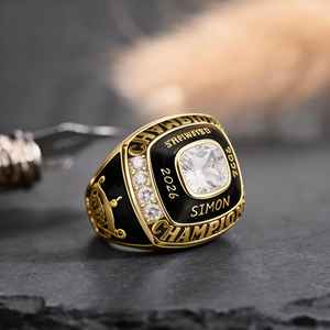 Anillo de Campeón BOJ 01 Personalizado para Ganador de Liga y Fútbol de Fantasía, Anillo de Campeonato Personalizado para Ganador Consecutivo, Precio Bajo en Oferta - Product Image 2