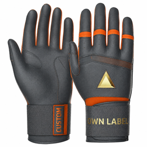 Gants de frappe en cuir noir SINEWY SPORTS personnalisables avec votre propre marque, fermeture auto-agrippante, ambidextres, durables et écologiques - Product Image 1