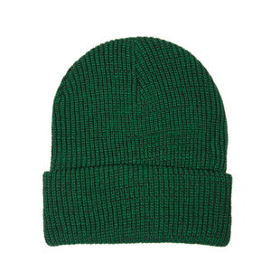 Unisex Green Acrylic Knitted <b>Beanie</b> Solid Color Winter <b>Hat</b> Casual Style 56-58CM Head Circumference Adult Size - Product Image 1