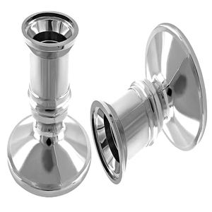 Brass Silver Plated <b>Candlestick</b> <b>Holders</b> For Christmas Decorative Hign Mirror Finish <b>Candlestick</b> <b>Holder</b> - Product Image 2