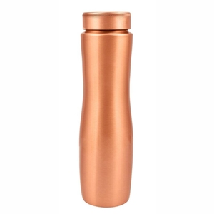 Botella de Cobre Puro 100% Hecha a Mano, Botella de Agua Metálica Ecológica, Libre de BPA, a Prueba de Fugas, Botella Deportiva para Gimnasio, Bebedero Ayurvédico de Cobre - Product Image 1
