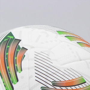 Balón de Fútbol de Cuero PU de Alta Calidad con Patrón Blanco, Verde y Naranja, a Bajo Precio, Ideal para Entrenamiento Oficial - Product Image 6