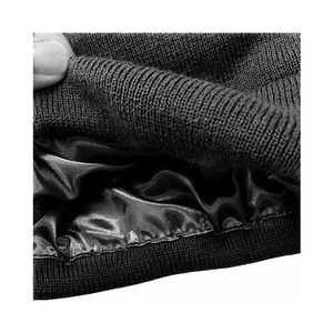 Gorro de Dormir con Forro de Seda Suave, Gorro Personalizado con Logotipo, Protege el Cabello, Gorros de Invierno al por Mayor, Gorro Unisex con Forro de Satén, Servicio OEM - Product Image 5