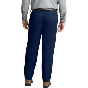 Pantalon de travail personnalisé pour homme, bleu marine, 33W X 30L, devant plat et résistant aux taches - Product Image 3
