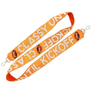 สายกระเป๋าลูกปัดแก้วคริสตัลสไตล์อินเดียสุดคลาสสิกพร้อมสีและโลโก้ตามสั่ง (รุ่น1980) สำหรับกระเป๋า - Product Image 1