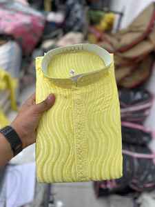 Kurta Chikankari de Lucknow de qualité supérieure, en viscose pure, avec broderie Resham lourde, pour hommes, fournisseur de vêtements ethniques - Product Image 6