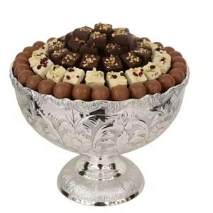 Bol à chocolat en métal pour usage domestique, bol à bonbons en acier inoxydable pour fruits secs et en-cas - Product Image 2