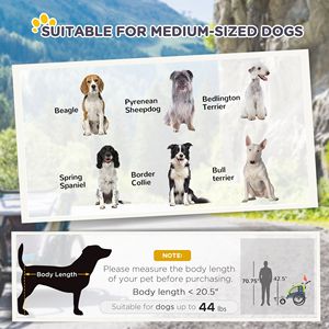 Rimorchio per Bicicletta 2 in 1 per Cani, Grande Passeggino per Animali Domestici da Esterno con Tettuccio e Tasche Portaoggetti, Compatibile con Biciclette a 3 Ruote in Alluminio, Massima Capacità di Carico - Product Image 5